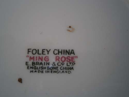 Foley "Ming Rose" Dinner and Tea Set  - 52 pieces
