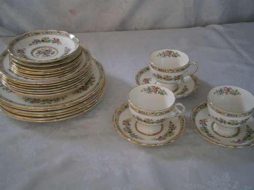 Foley "Ming Rose" Dinner and Tea Set  - 52 pieces
