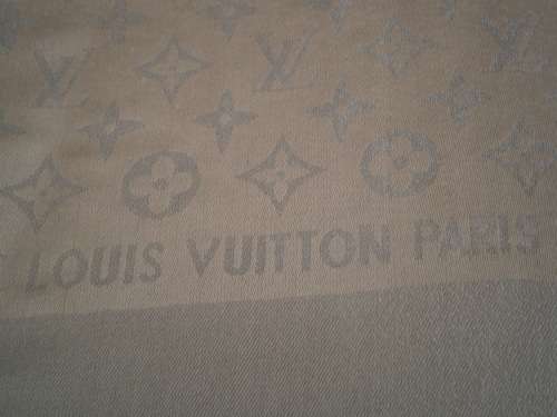 Louis Vuitton labeled  Oversized Wool Silk Scarf /Shawl