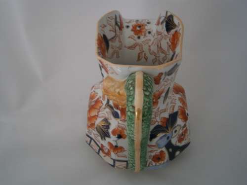 5 X GRADUATED IRONSTONE CHINA DRAGON JUG SET