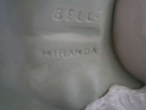 Minton part Glased and green tinted parian Figure  `MIiranda`, late 19th century