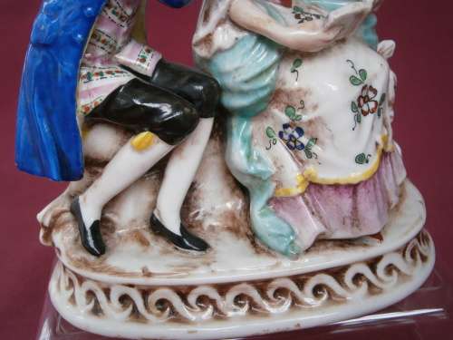 Lovely Sitzendorf  porcelain, pair lovers,Germany