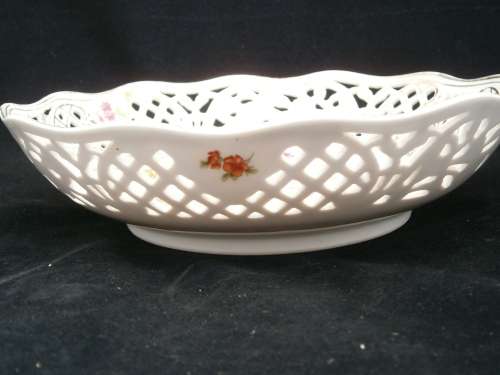 Dresden Porcelain  Reticulated Bowl  - Meissen style