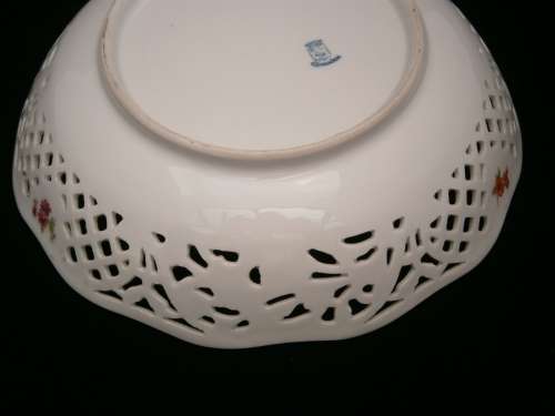 Dresden Porcelain  Reticulated Bowl  - Meissen style