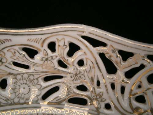 Dresden Porcelain  Reticulated Bowl  - Meissen style