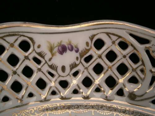 Dresden Porcelain  Reticulated Bowl  - Meissen style
