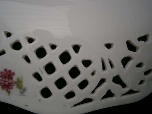 Dresden Porcelain  Reticulated Bowl  - Meissen style