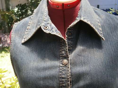 Denim waistcoat