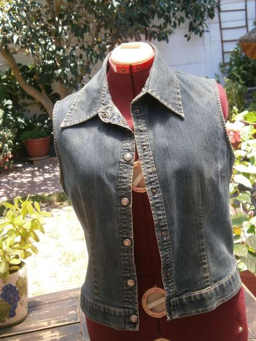 Denim waistcoat