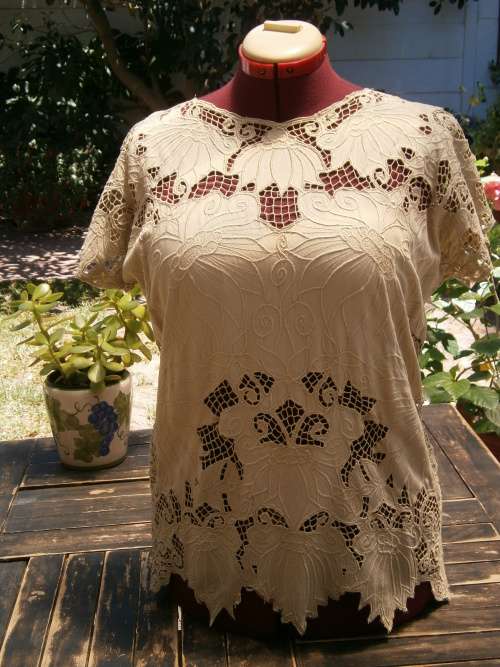 Broderie Anglaise  Tunic Blouse