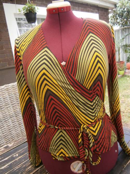 Wrap long sleeve  top "Define"