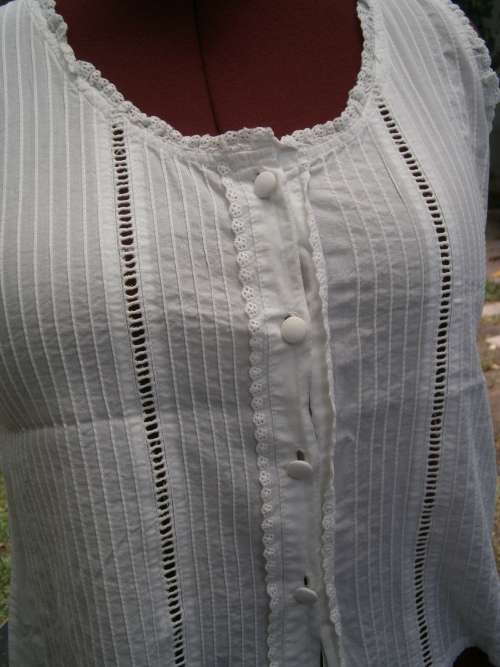 White 100% cotton Top