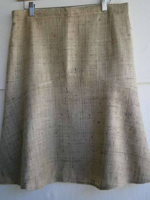 Raw Silk  Skirt .
