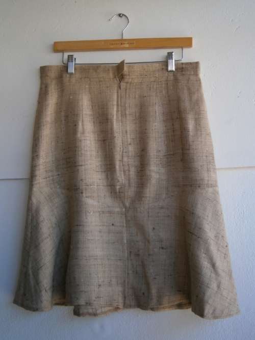 Raw Silk  Skirt .