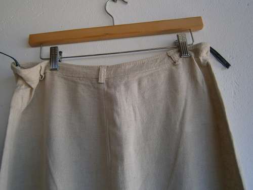 2 pieces 100% Linen Daniel Heghter Paris  Suit: long  top and maxi skirt