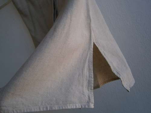 2 pieces 100% Linen Daniel Heghter Paris  Suit: long  top and maxi skirt