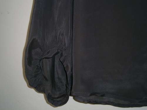 Silk Blouse with interesting sleeves in size - M