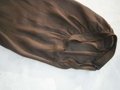 Silk Blouse with interesting sleeves in size - M