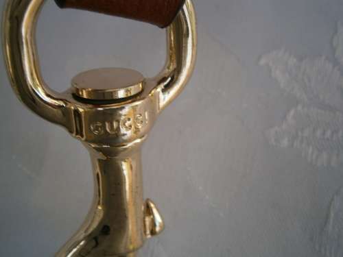 `Gucci` Leather Shoulder Strap