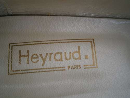 Genuine Leather "Heyraud Paris" shoes. Made in Italy. Size 7. New.