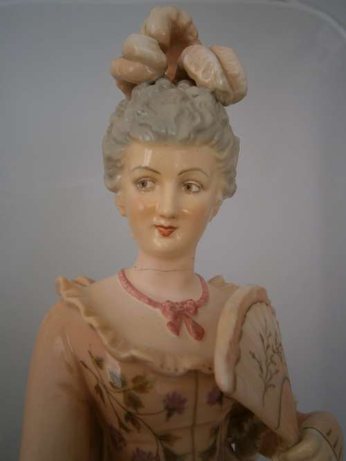 Large (44 cm !) German Volkstedt - Rudolfstadt  figural pare - 44 cm (h)