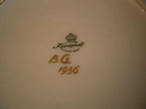 Dresden Hand painted  Porcelain  Plate