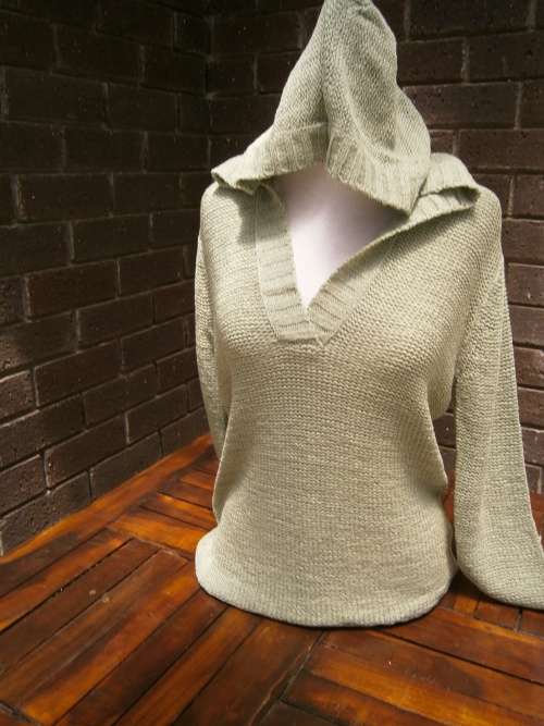 Hooded knitting jumper -New!