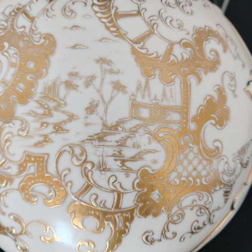 Gold Dragon Handled Porcelain Ewer