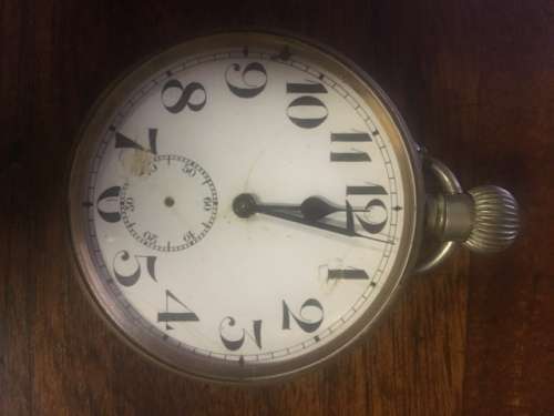 Big railway pocket watch
