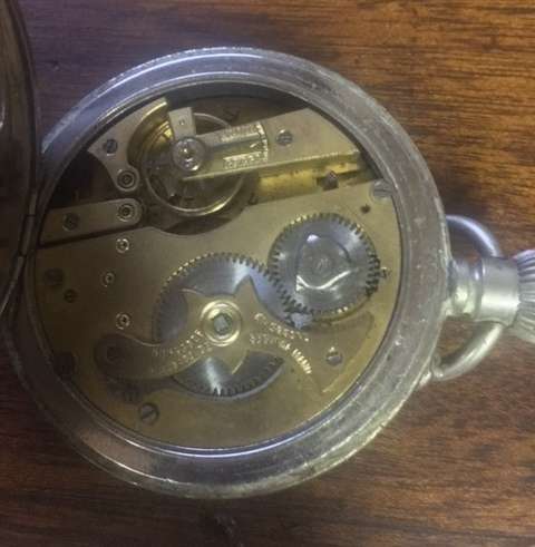 Big railway pocket watch