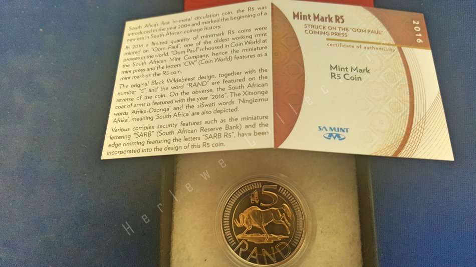 2016 Oom Paul R5   * Brand New*