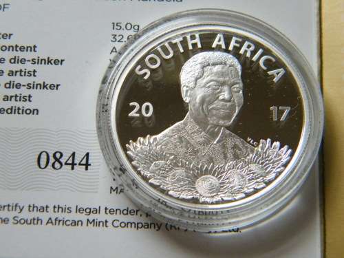 Silver Proof Protea R1 Mandela - Life of a Legend Series