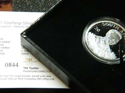 Silver Proof Protea R1 Mandela - Life of a Legend Series