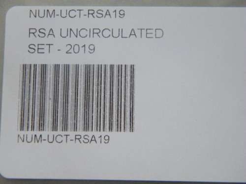 2019 Uncirculated Currency coin set