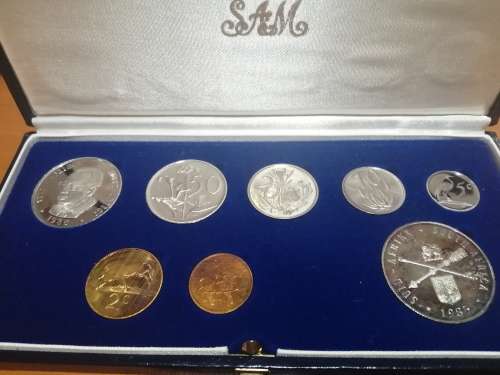 1985 SA Proof Set in Original SA Mint box - Mintage 9859