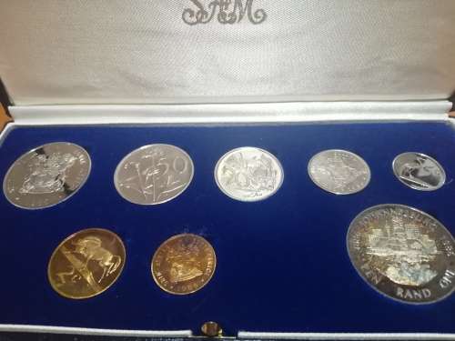 1986 SA Proof Set in Original SA Mint box - Mintage 7000