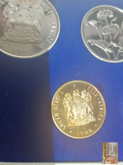 1986 SA Proof Set in Original SA Mint box - Mintage 7000