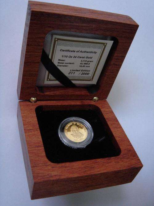 Only for Ismali        Platinum - 1/10 oz F.W de Klerk