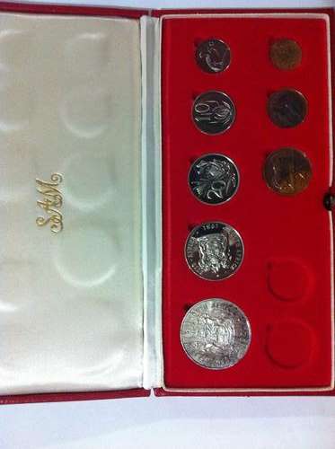 1981 SA Long Proof Coin Set "No Gold" - Low Start