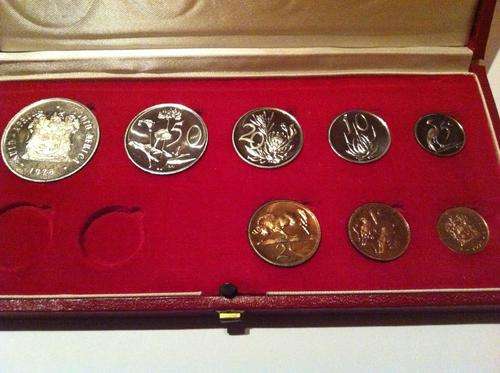 1975 SA Long Proof Coin Set "No Gold" - Low Start