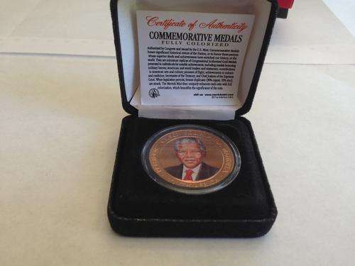 Nelson Mandela Commemorative Medal (Fully Colorized)
