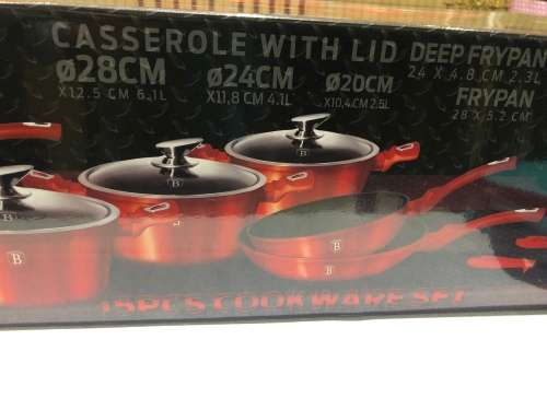 Berlinger Haus 15-Piece Marble Coating Cookware Set **BRAND NEW**