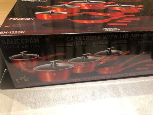 Berlinger Haus 15-Piece Marble Coating Cookware Set **BRAND NEW**