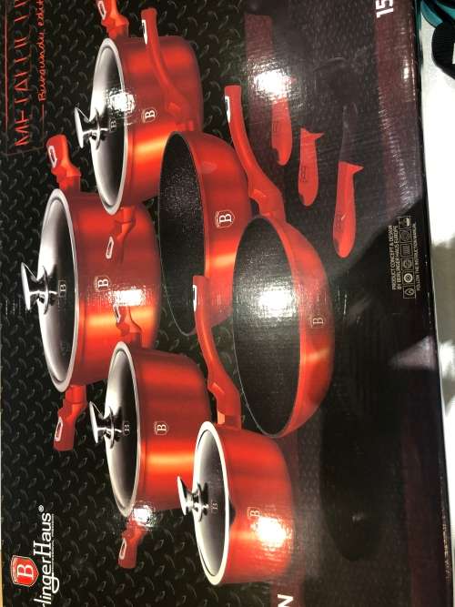 Berlinger Haus 15-Piece Marble Coating Cookware Set **BRAND NEW**