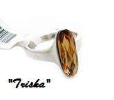 NEW & EXCLUSIVE - Size 8 - "TRISHA RING" GORGEOUS GOLDEN TOPAZ SILVER RING
