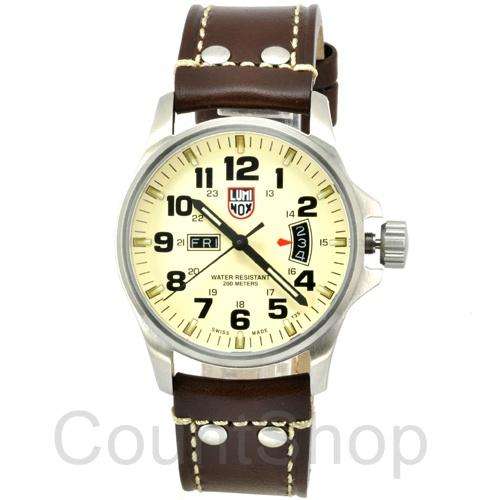 Luminox Men's Field Day Date Series 1827 Brown Leather | NEW