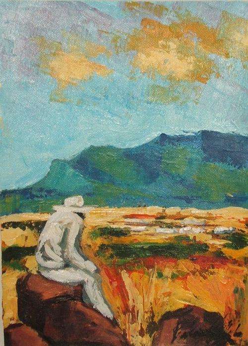 Original Bekezela acrylic on canvas....200 x 290 mm