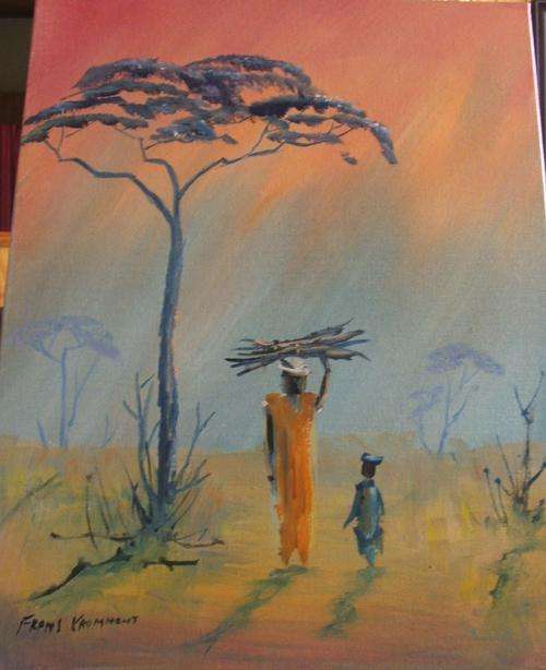 Original Frans Kromhout...oil on canvas....300 x 400 mm