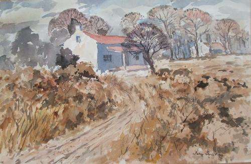 Late Peter Smit original watercoulor 36 x 54.......unframed