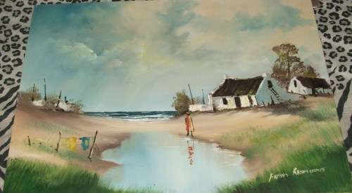 Stunning geskenk!!. Frans Kromhout olie skildery,  ongeraam